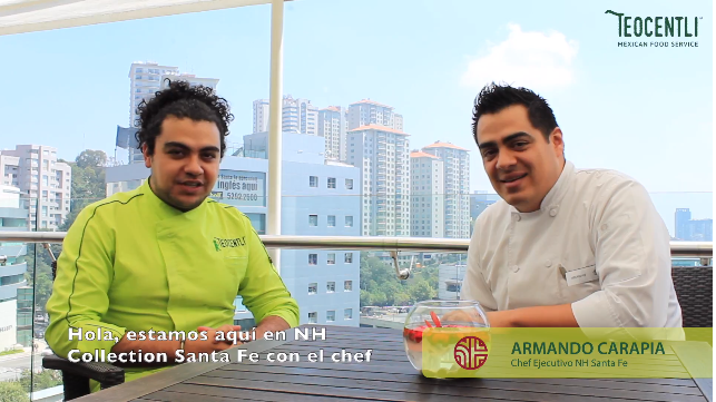 2da. entrevista con el Chef Ejecutivo Armando Carapia del Hotel NH Santa Fe.